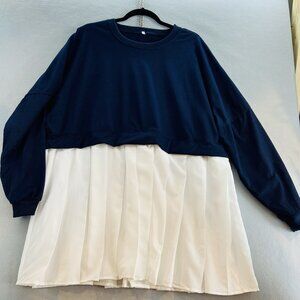 NWOT Plus Boutique Tunic Sweatshirt Dress‎ SZ 2X